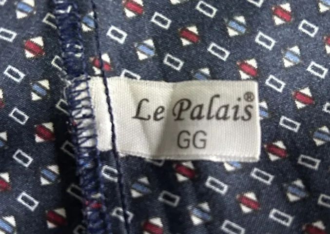 PIJAMA CURTO   DE SEDA LE PALAIS GG AZUL - Foto 3
