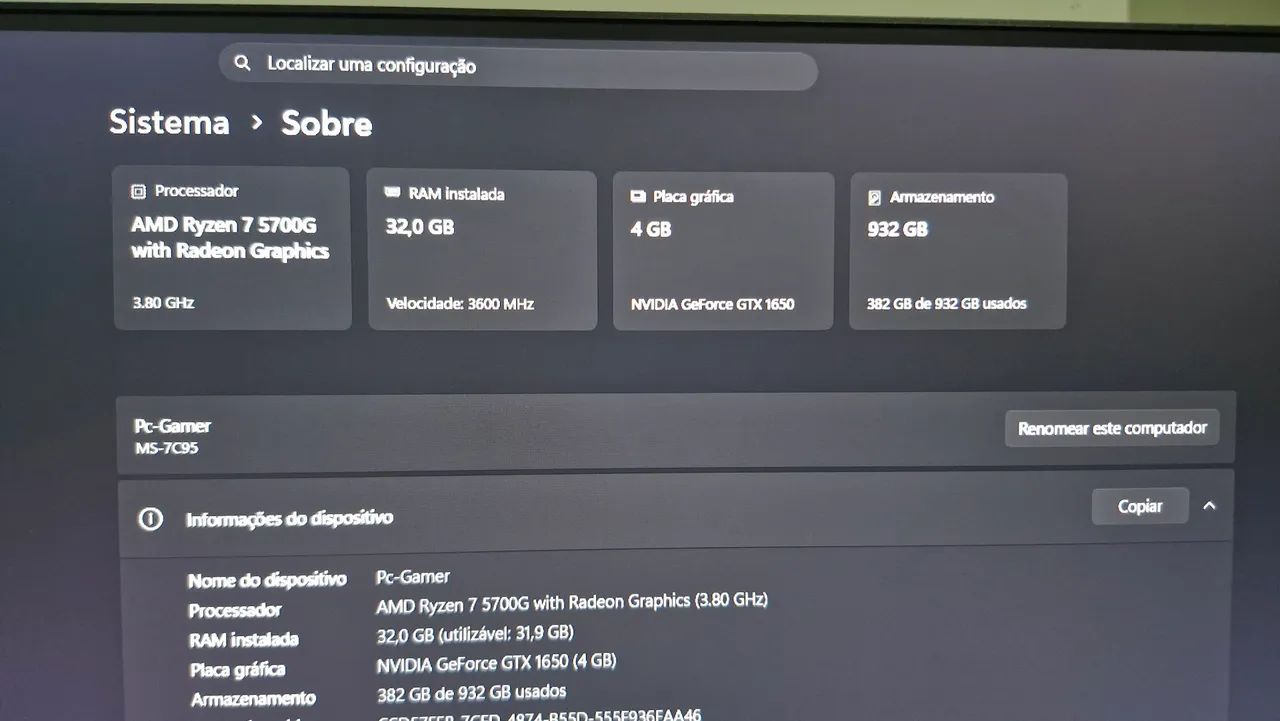 GTX 1650 (4gb) ASUS TUF GAMING 