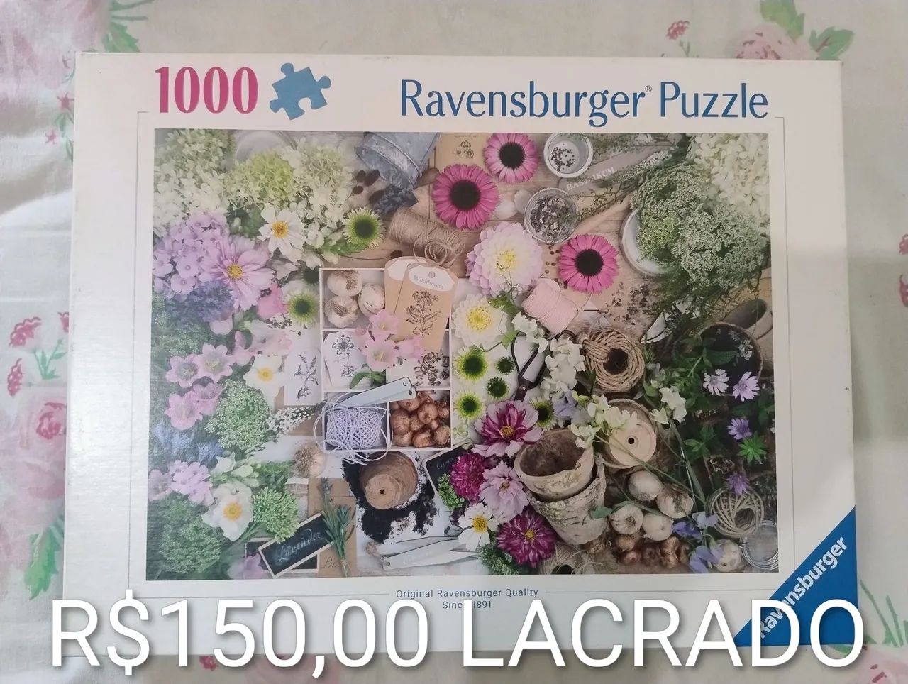 Quebra cabeça ravensburger, 1000 peças 