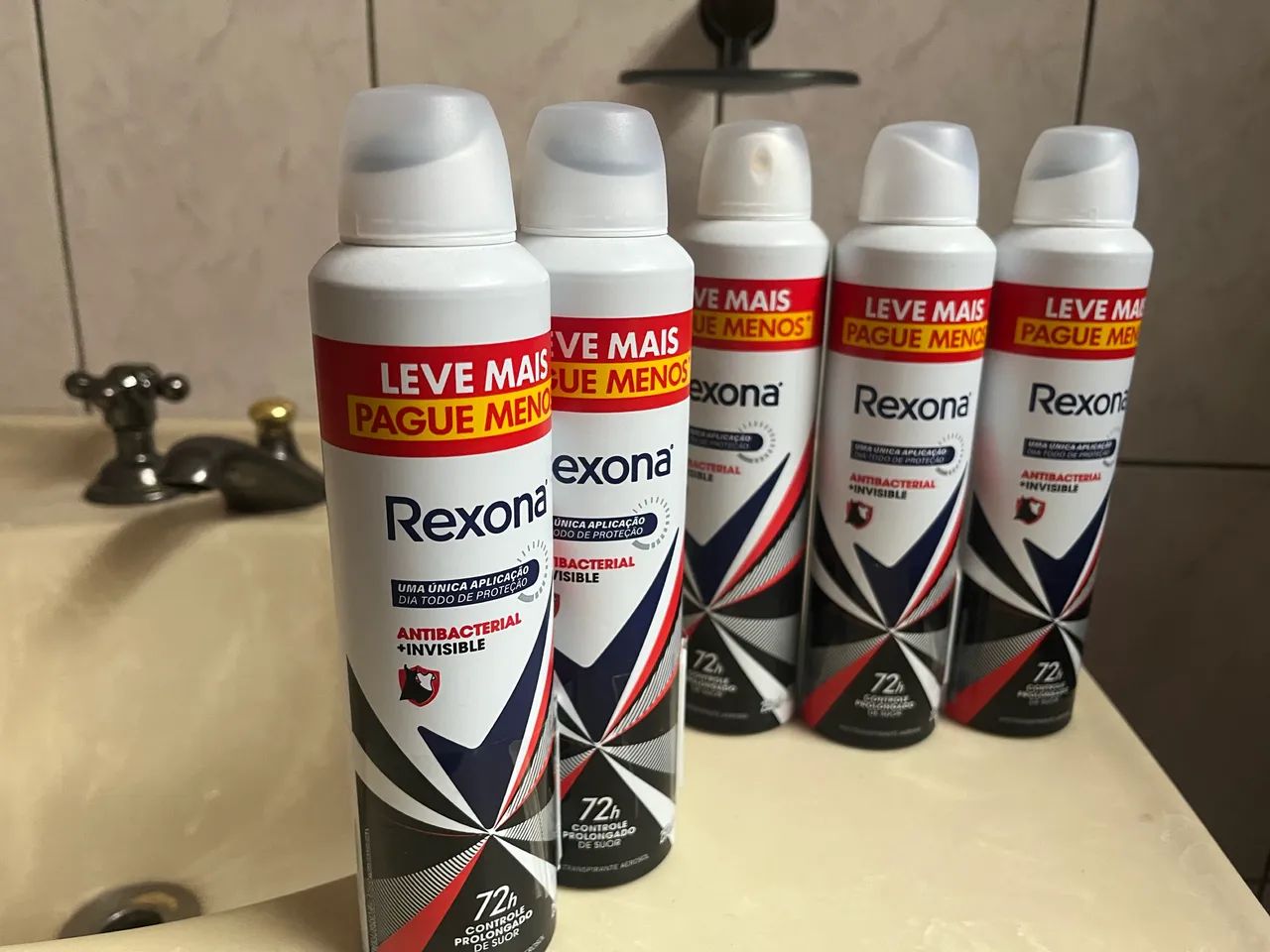 Desodorante Rexona kit com 5 unid.