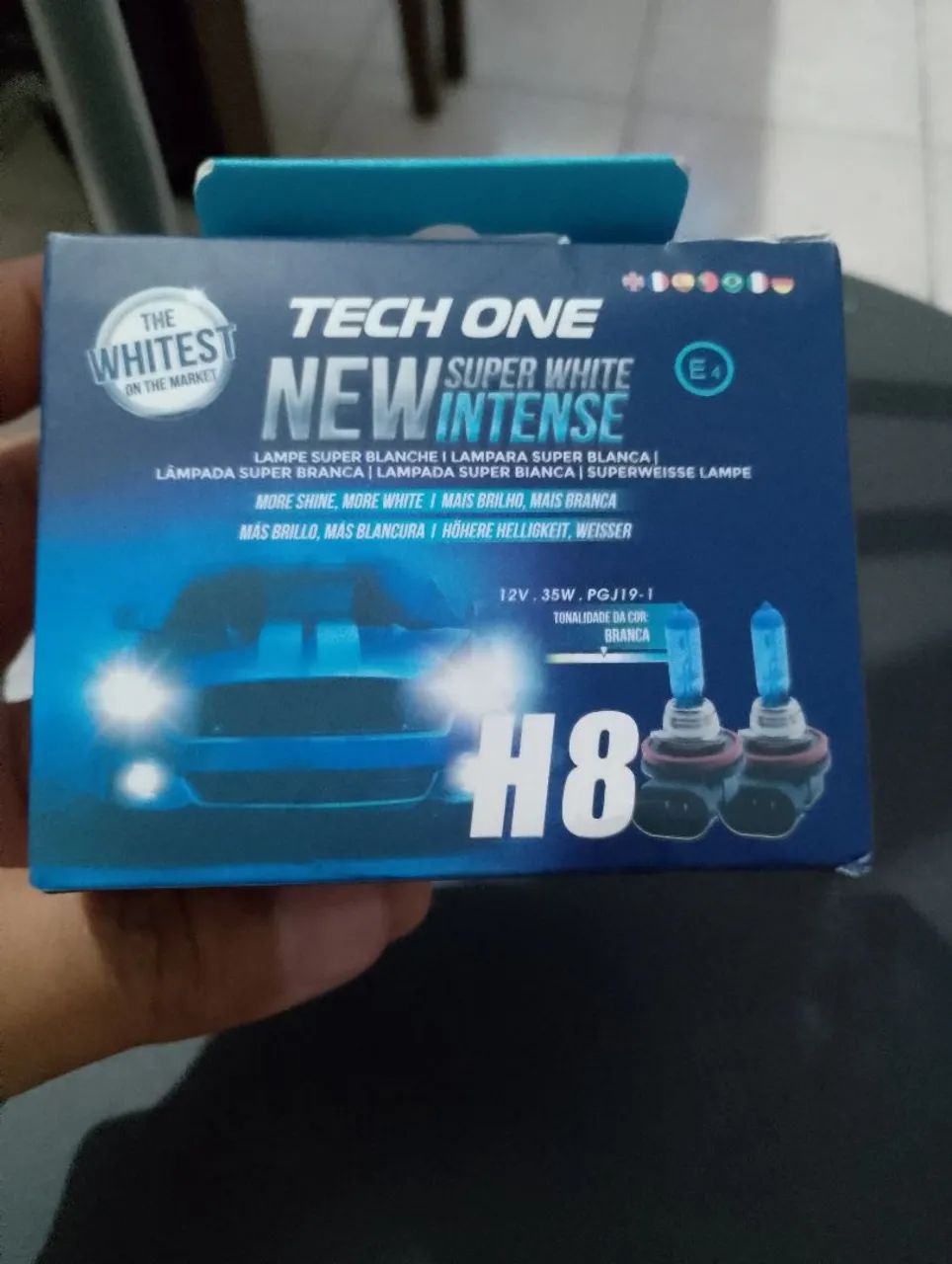 Pra de lâmpada super branca H8 12 volt  - Foto 4