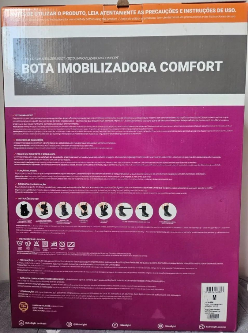 Bota Imobilizadora Comfort Hidrolight (produto usado) - Foto 2