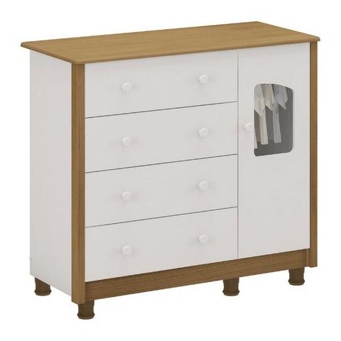 Cômoda em MDF Lisi com 4 Gavetas - Peroba Móveis 9. *