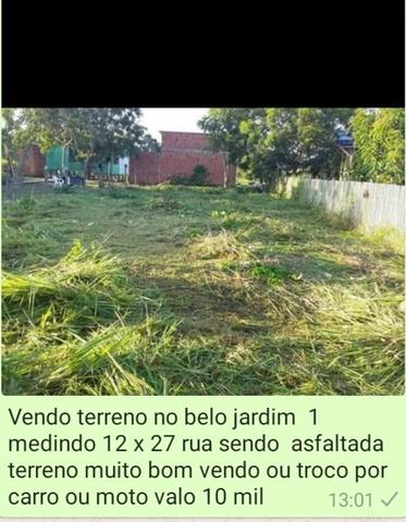 Vendo ou troco terreno no belo jardim 1