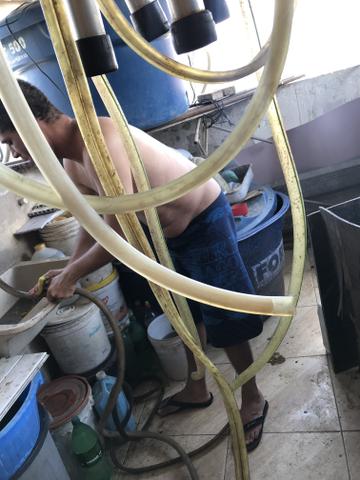 Ordenha seminova com todo encanamento para longo alcance - Foto 6
