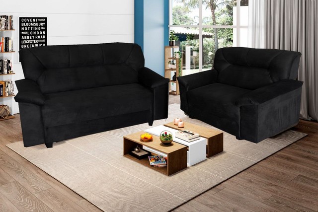 Sala sofá conjunto 2x3 lugares - Foto 3