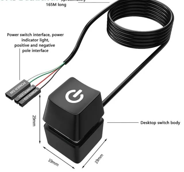 Cabo Extensão Power Switch para Desktop