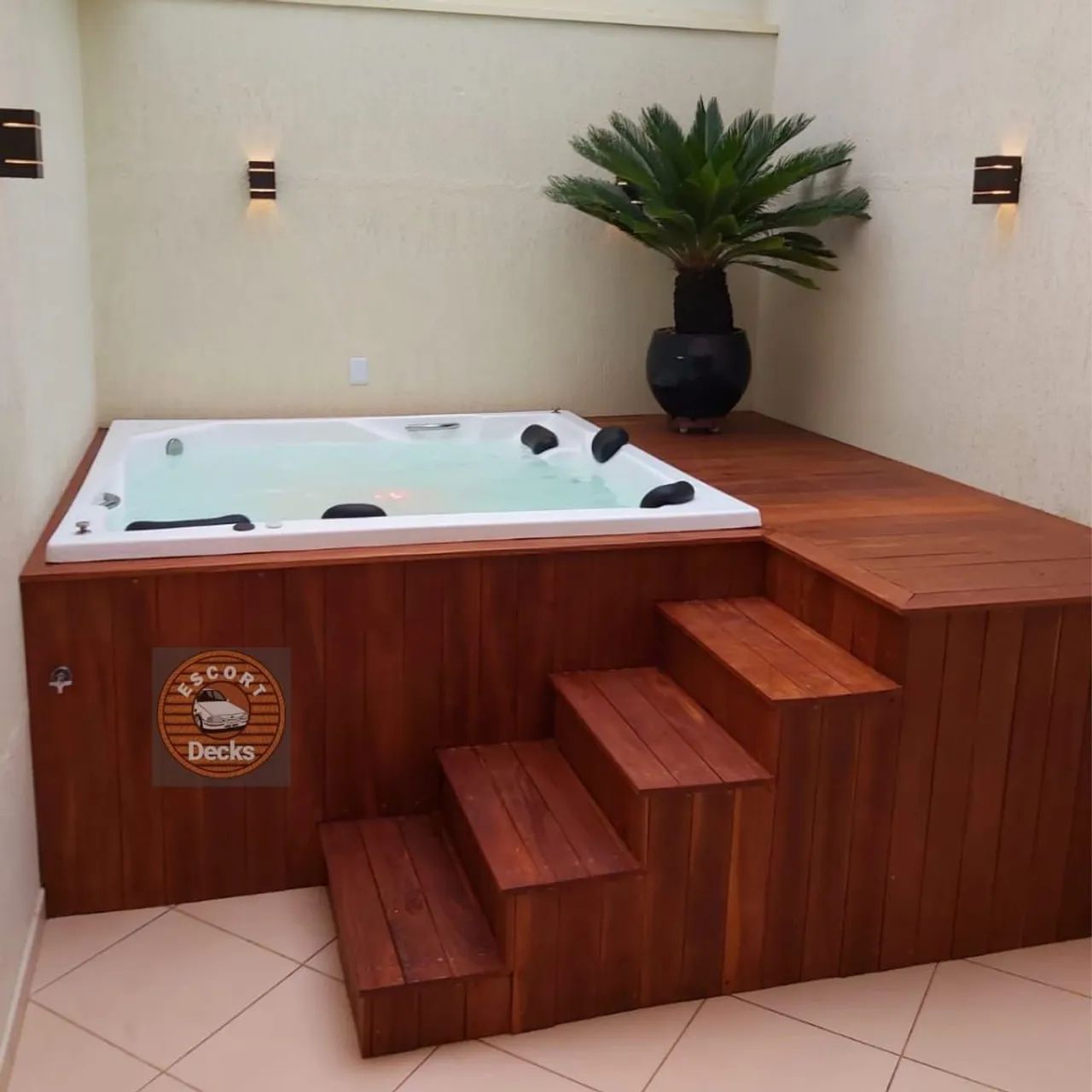 Hidromassagem para relaxar na sua área externa a partir 