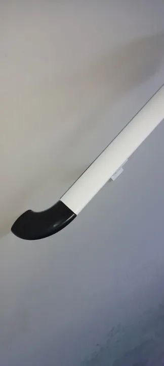 ( R$100,00 O METRO ) CORRIMÃO DE PAREDE EM ALUMÍNIO MODELO CHATO CURVA DE ACABAMENTO NYLON - Foto 6