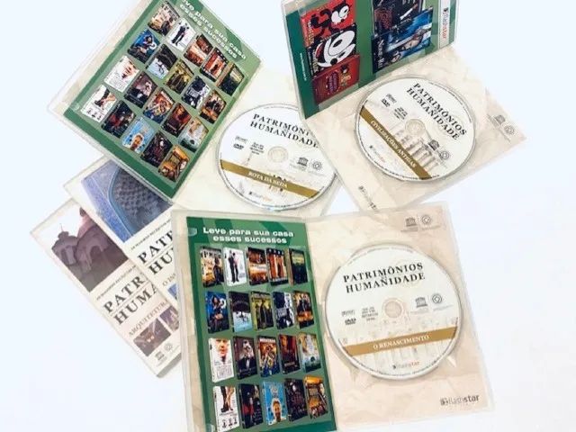 Coleção de 5 DVD Patrimonios da Humanidade - usado estado de zero - Foto 2