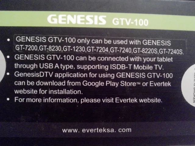 Receptor TV Digital Tablet Genesis GTV-100 - Foto 3