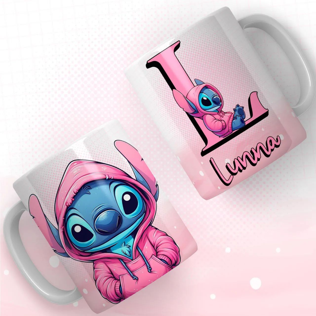 Caneca Personalizada Stitch Com nome - Foto 3