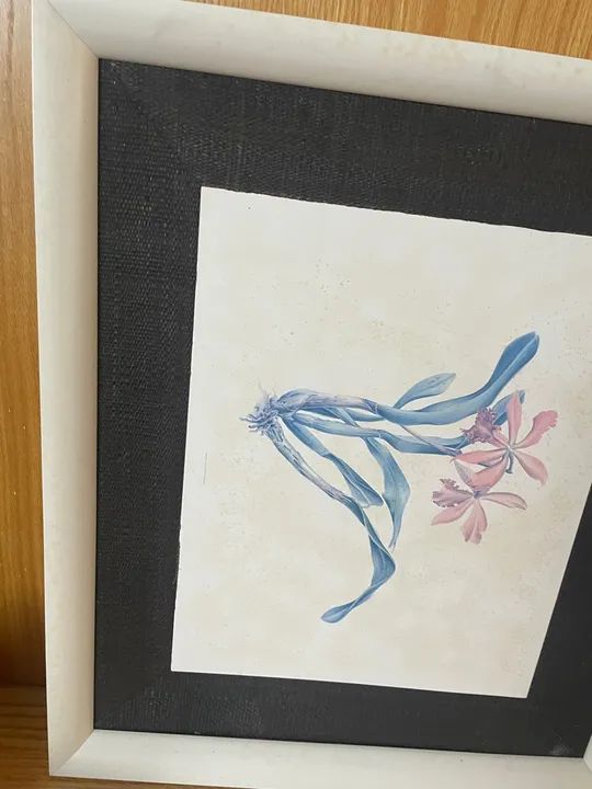 Quadro Decorativo com Flores impressa em madeira - Foto 4