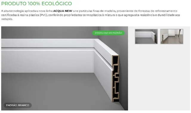 Rodapé Eucafloor Acqua New