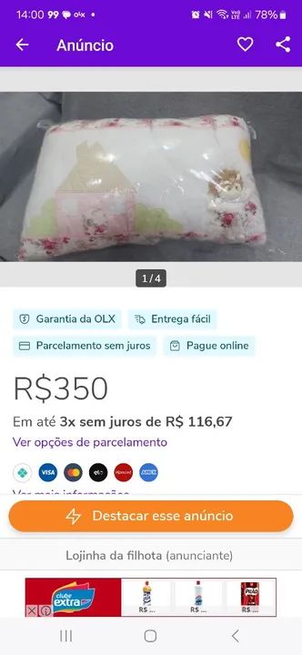 Protetor  de berço  - Foto 3