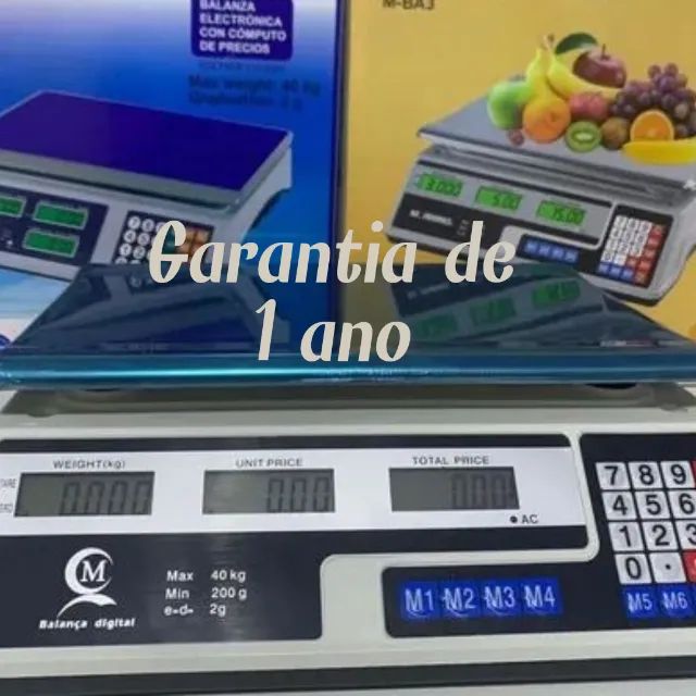 Balança de 40kg garantia de 1 ano
