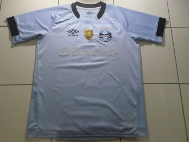 Camisa Grêmio Umbro 2017 Celeste tamanho G número 9