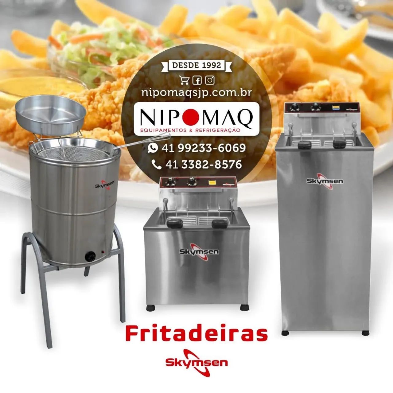 F42C FRITADEIRA DE FOGÃO 40x40 2 CUBAS - METALMAQ  - Foto 6