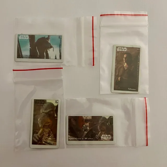 04 Cards Star Wars (episódio 1) Elmachips 04 Unidades