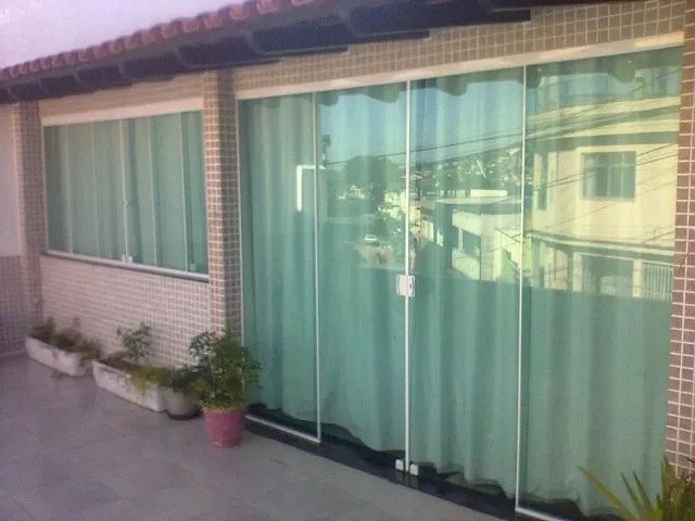 Porta de vidro temperado - Golpe