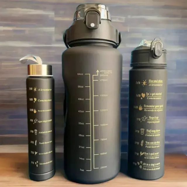 ? KIT 3 GARRAFAS MOTIVACIONAIS nova na caixa 