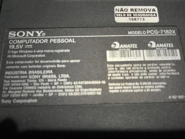 2 Carcaças de notebook - Dell e Sony para retirada peças. - Foto 5