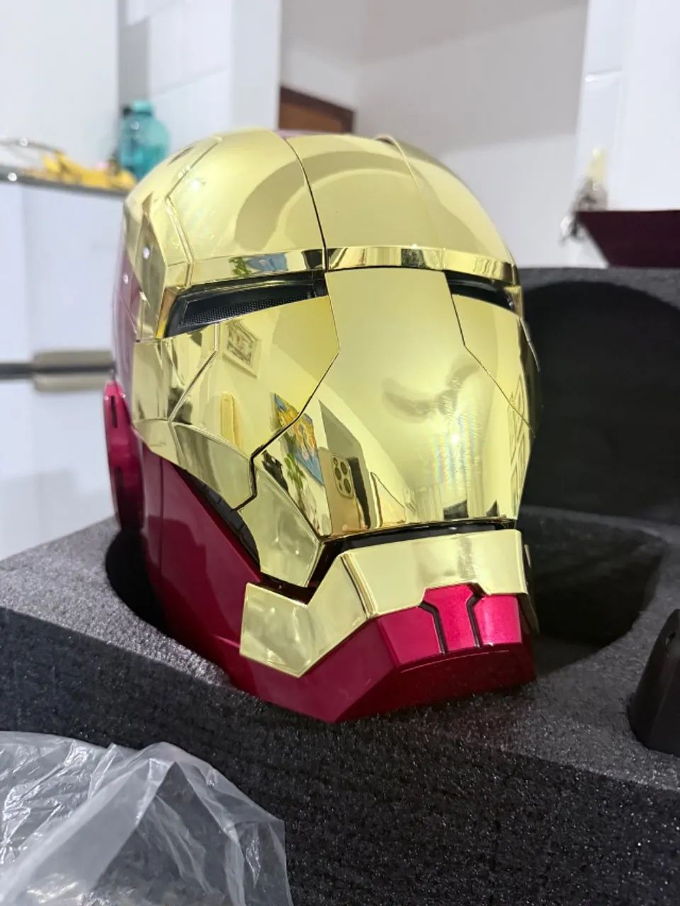 Capacete elétrico homem de ferro com comando de voz - Foto 2