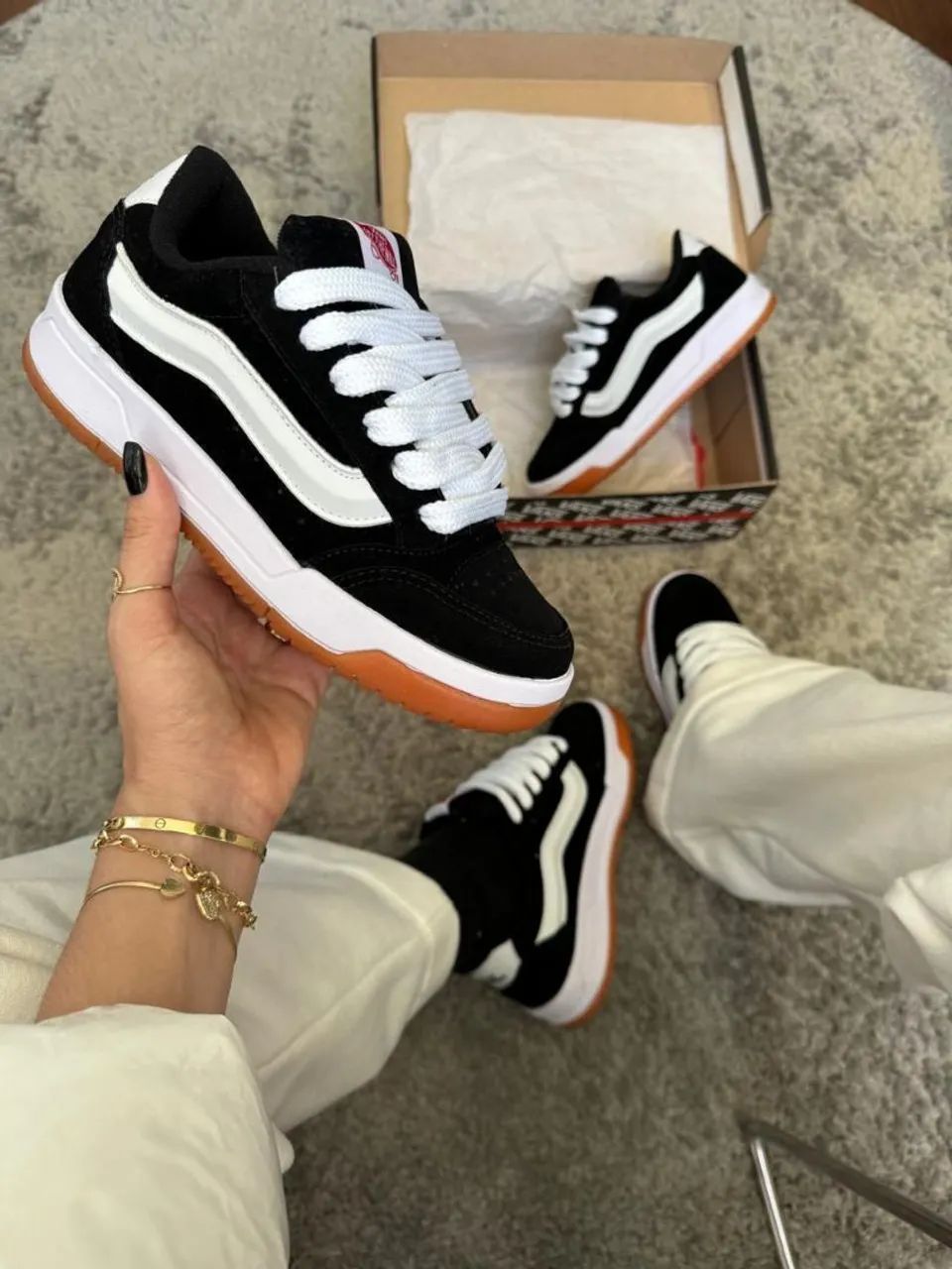 Tênis Vans Preto e Branco