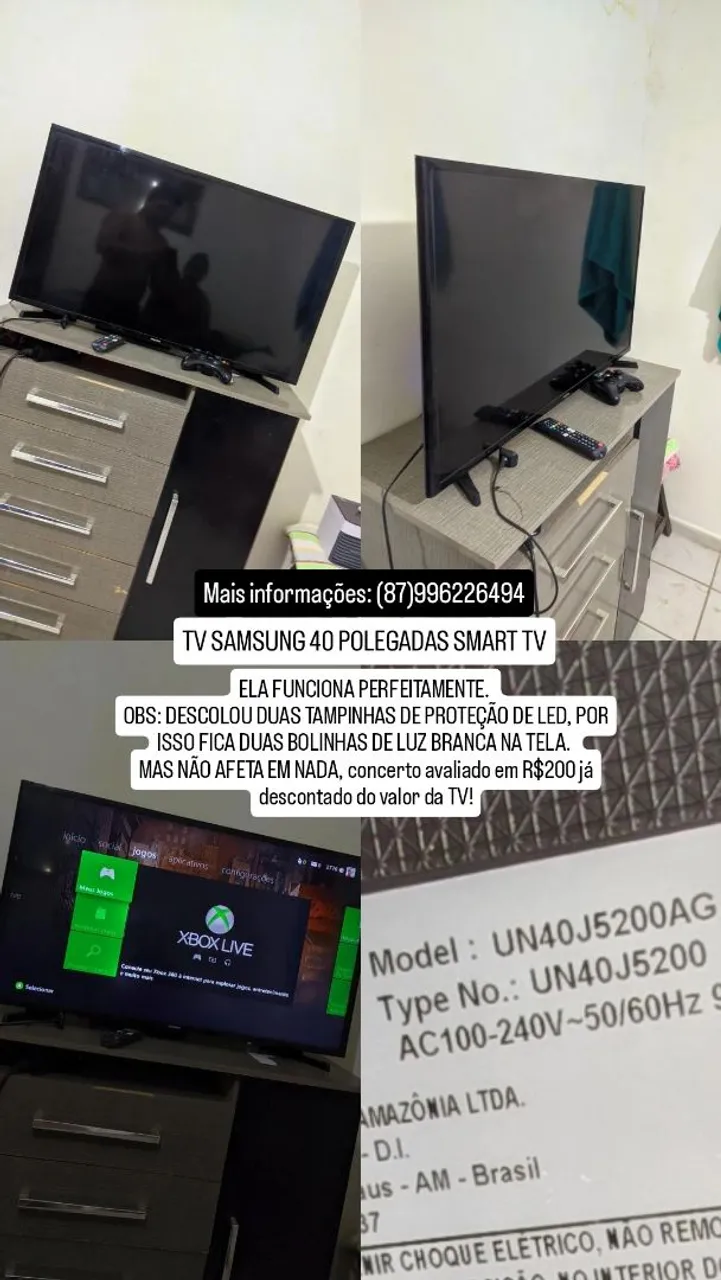 SMART-TV SAMSUNG 40 POLEGADAS