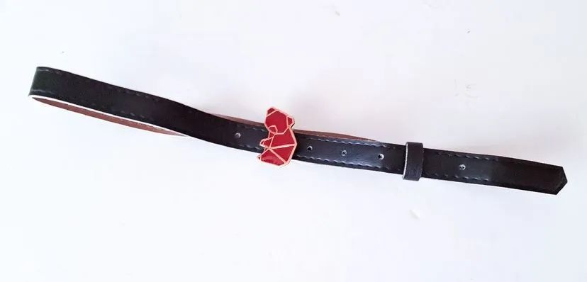cinto preto urso origami antix - Foto 2