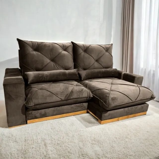sala sofa retratil e reclinavel de 250 cm  - Foto 2
