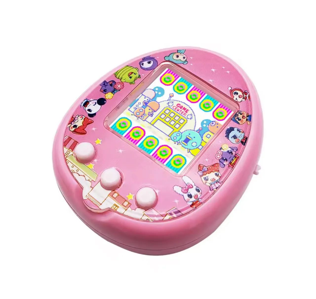 Tamagotchi Qpet Recarregável Rosa e Roxo - Foto 2
