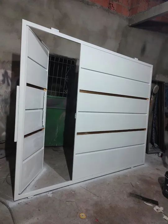 Portão 100% galvanizado com instalação 64842052992770121