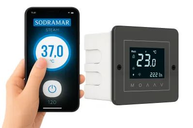 Comando Touch Wifi P/ Sauna Steam Inox 4 A 18kw Sodramar - Entrega Grátis - Foto 3