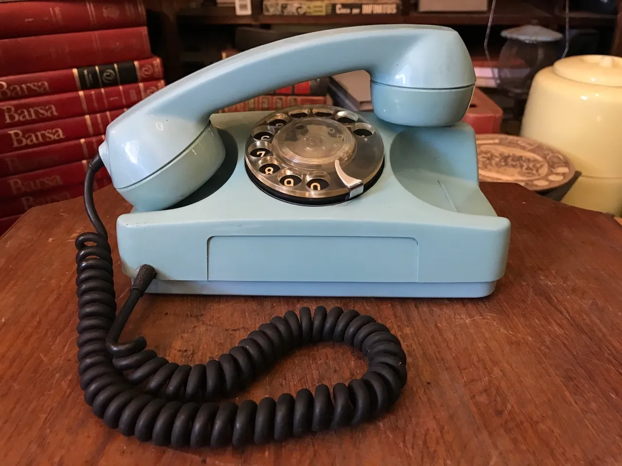 Telefone de disco tipo tijolinho