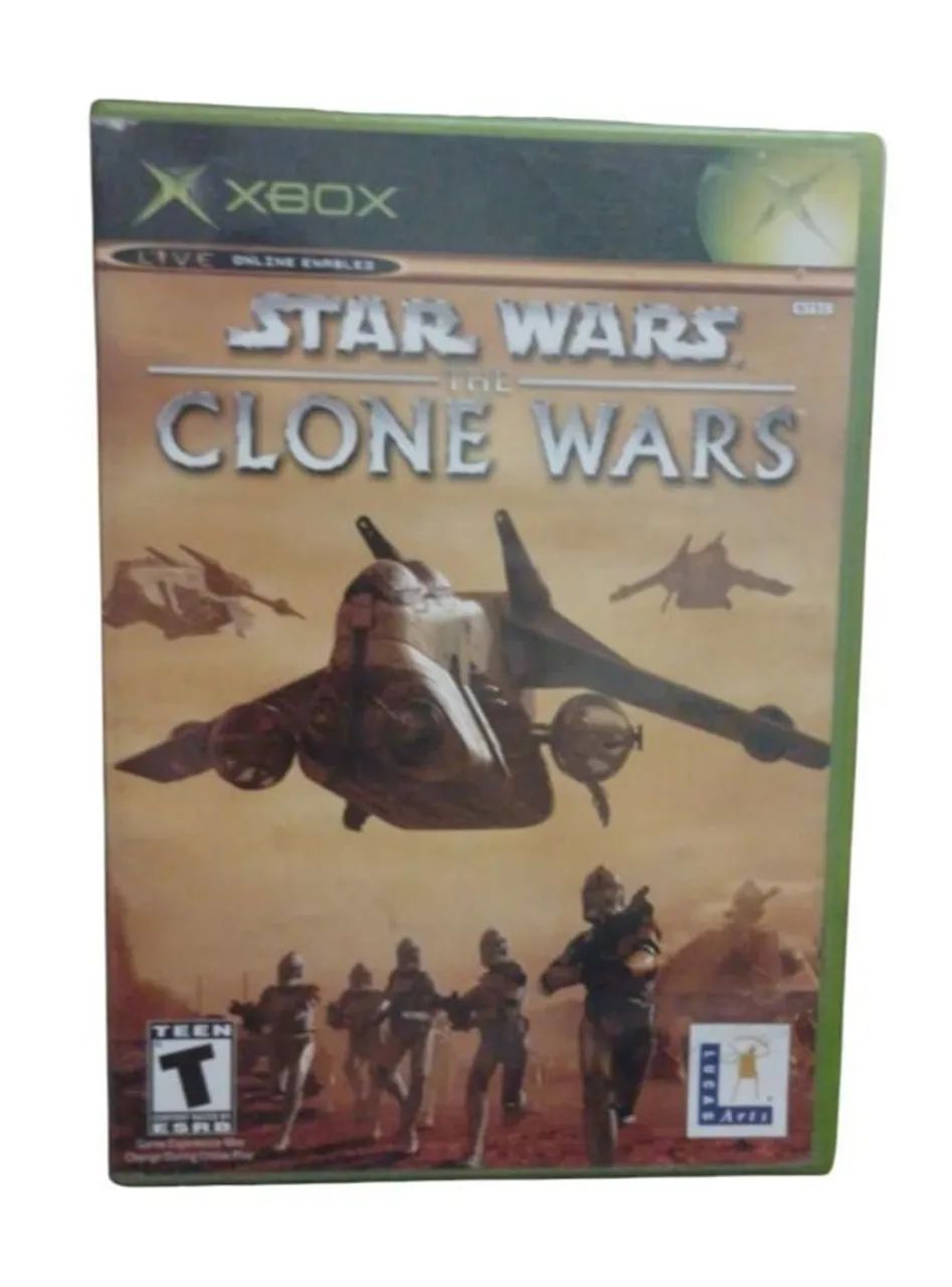 Jogo de xbox Star wars the clone Wars original,