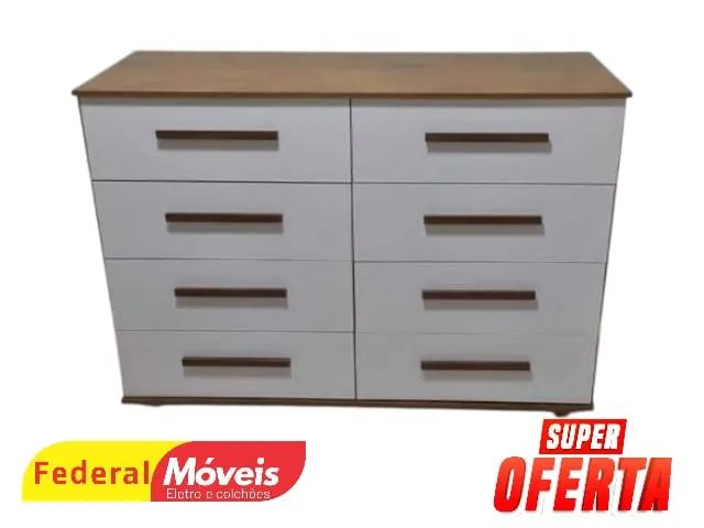Cômoda 8 Gavetas Mega Oferta