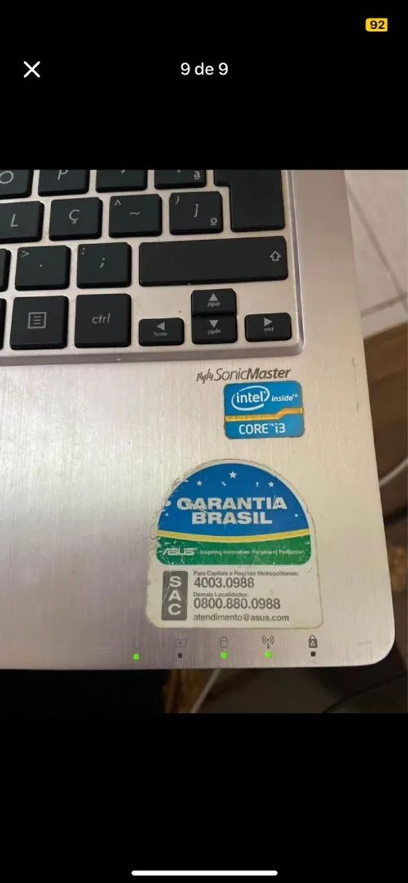 Notebook Asus Intel Core i3