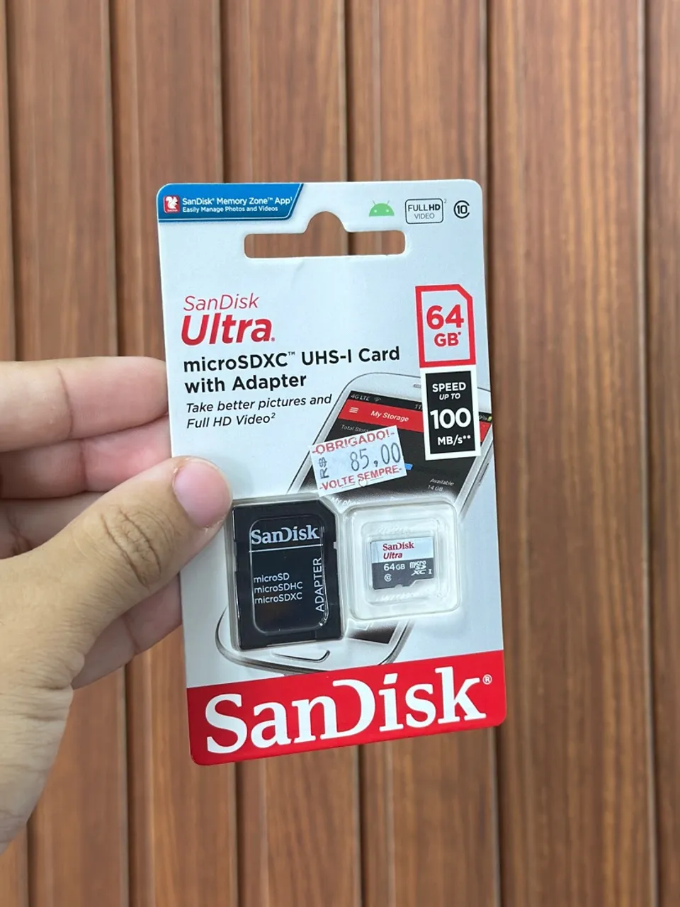64GB SANDISK CARTÃO DE MEMÓRIA SD CARD