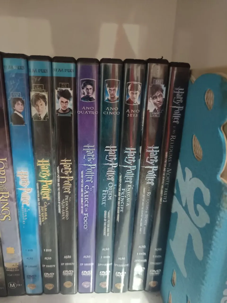 Coleção de DVDs Harry Potter