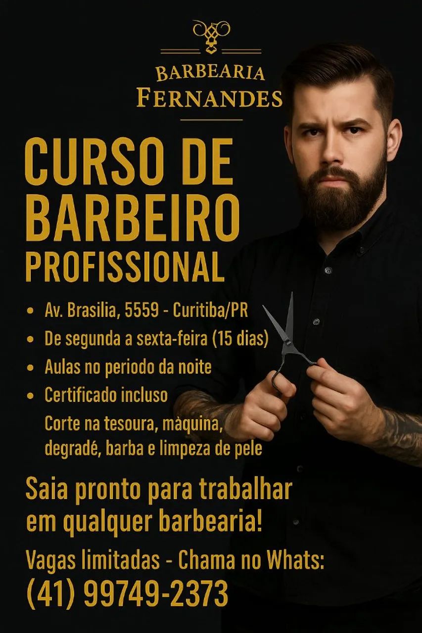 Curso de barbeiro iniciante 