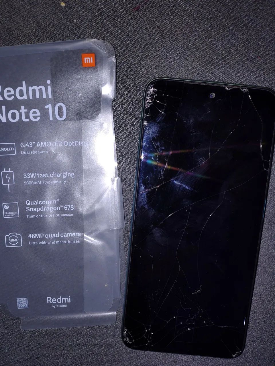 Xiaomi redmi note 10 tela quebrada  - Foto 3