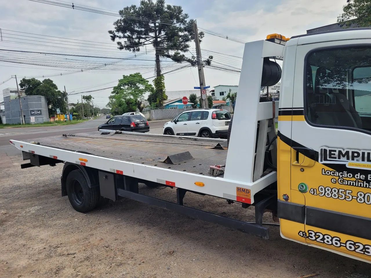 Caminhão plataforma hidráulica de auto socorro - Foto 10