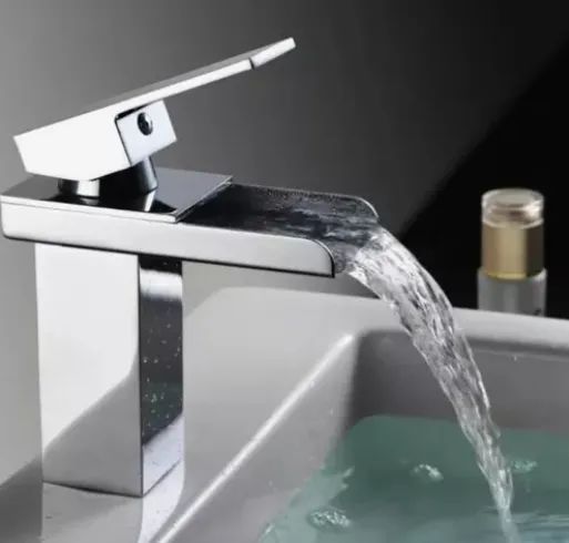 Torneira Banheiro Inox Cascata Cuba Lavatório Cromada - ENTREGA GRÁTIS CURITIBA