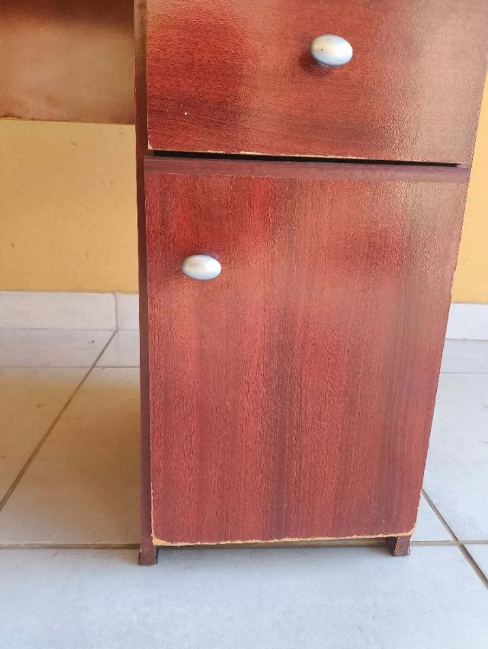 Escrivaninha 93cm Com 2 Gavetas E Com Módulo - Foto 5