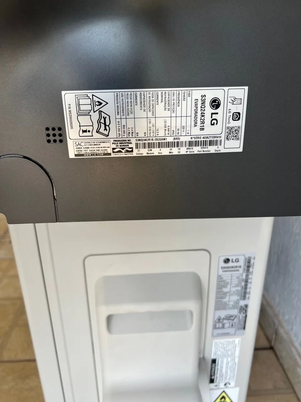 Ar condicionado 24 mil btu Artecool LG thing inverter  - Foto 3