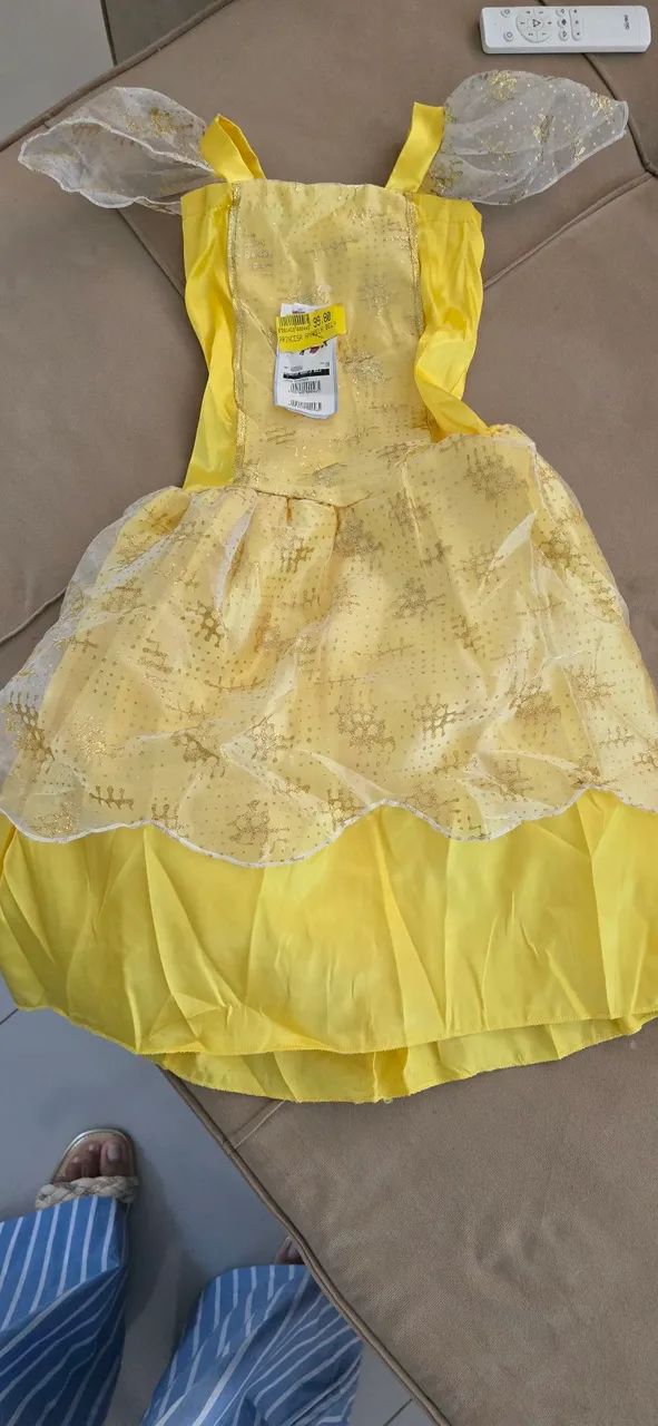 Vestido de Princesa Amarelo - Foto 2