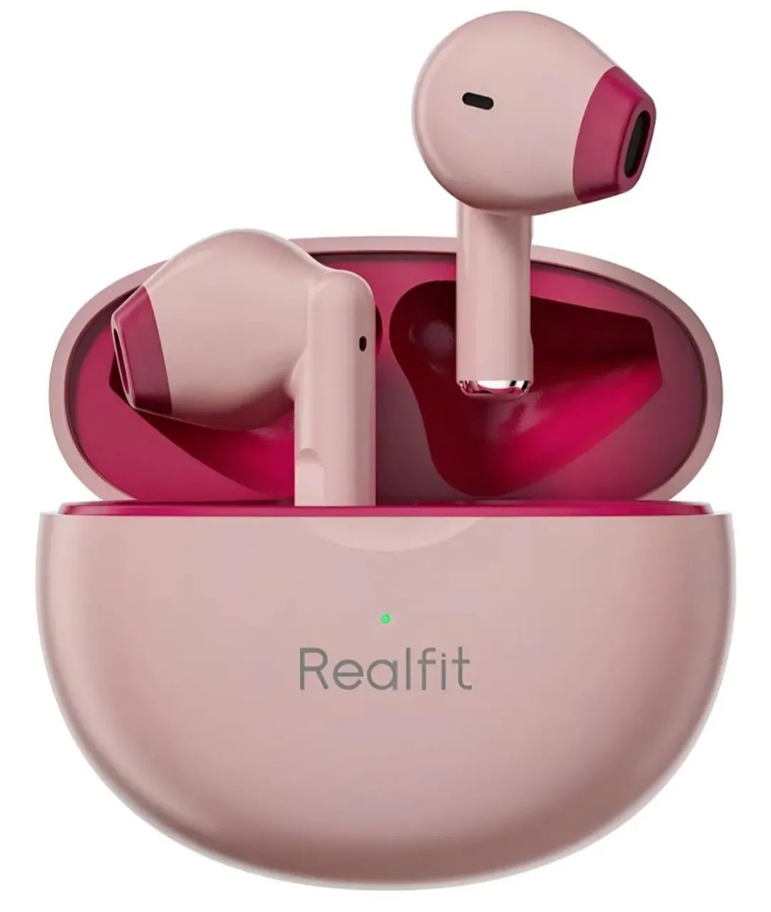 Fone De Ouvido In-ear Sem Fio Realfit Tws Realfit F2 Tws F2 Rosa Com Luz de Led - Promo - Foto 2
