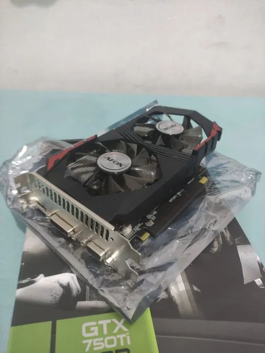 Placa de Video AFOX GeForce GTX 750 ti, 4GB, GDDR5, 128Bit (seminova)