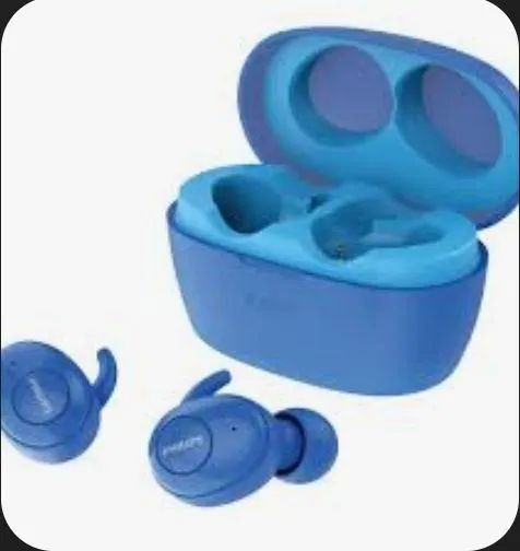 Fone de ouvido sem fio azul Philips